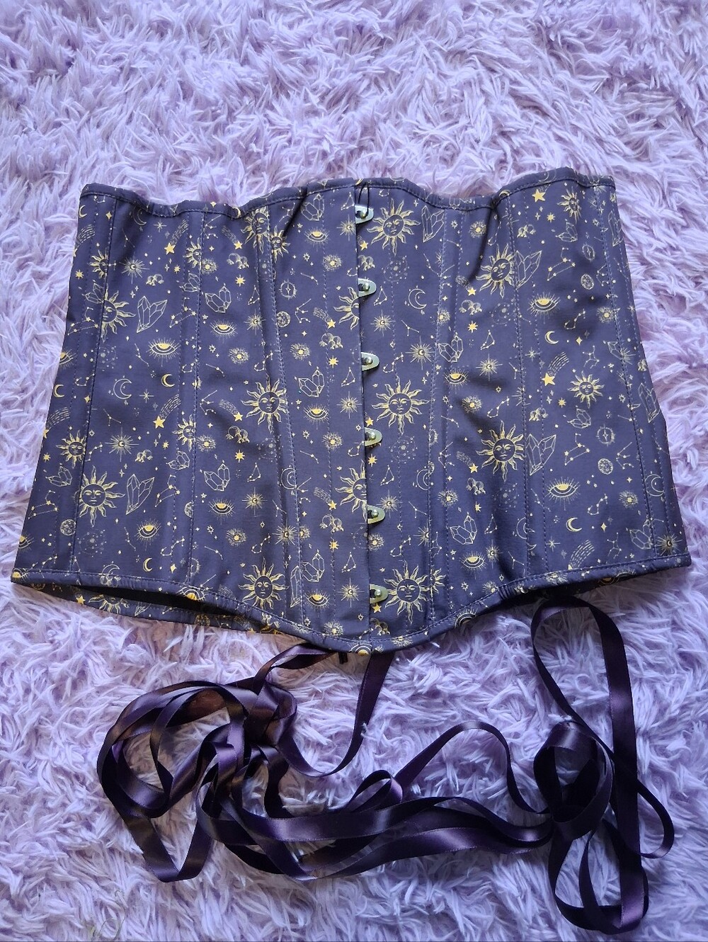 Corset Story Uk 16 Celestial Blue Underbust Corset